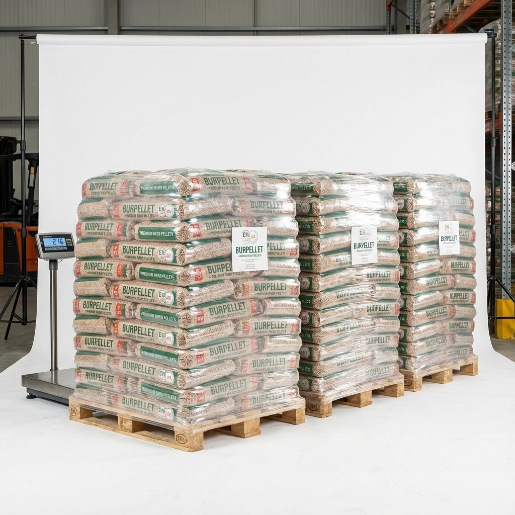 Pellets ENplus A1 BURPELLET pack de 3 palets 3240 kg